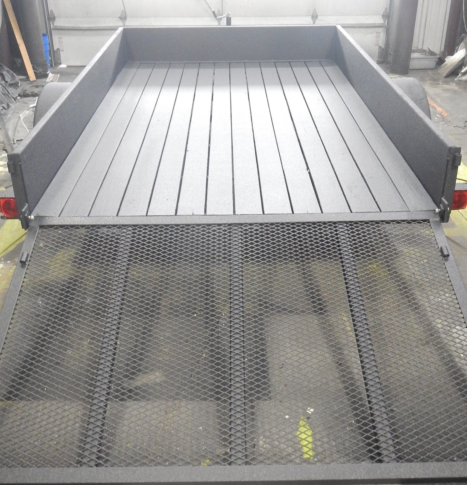 Camper with completed leak repair and polyurea waterproofing